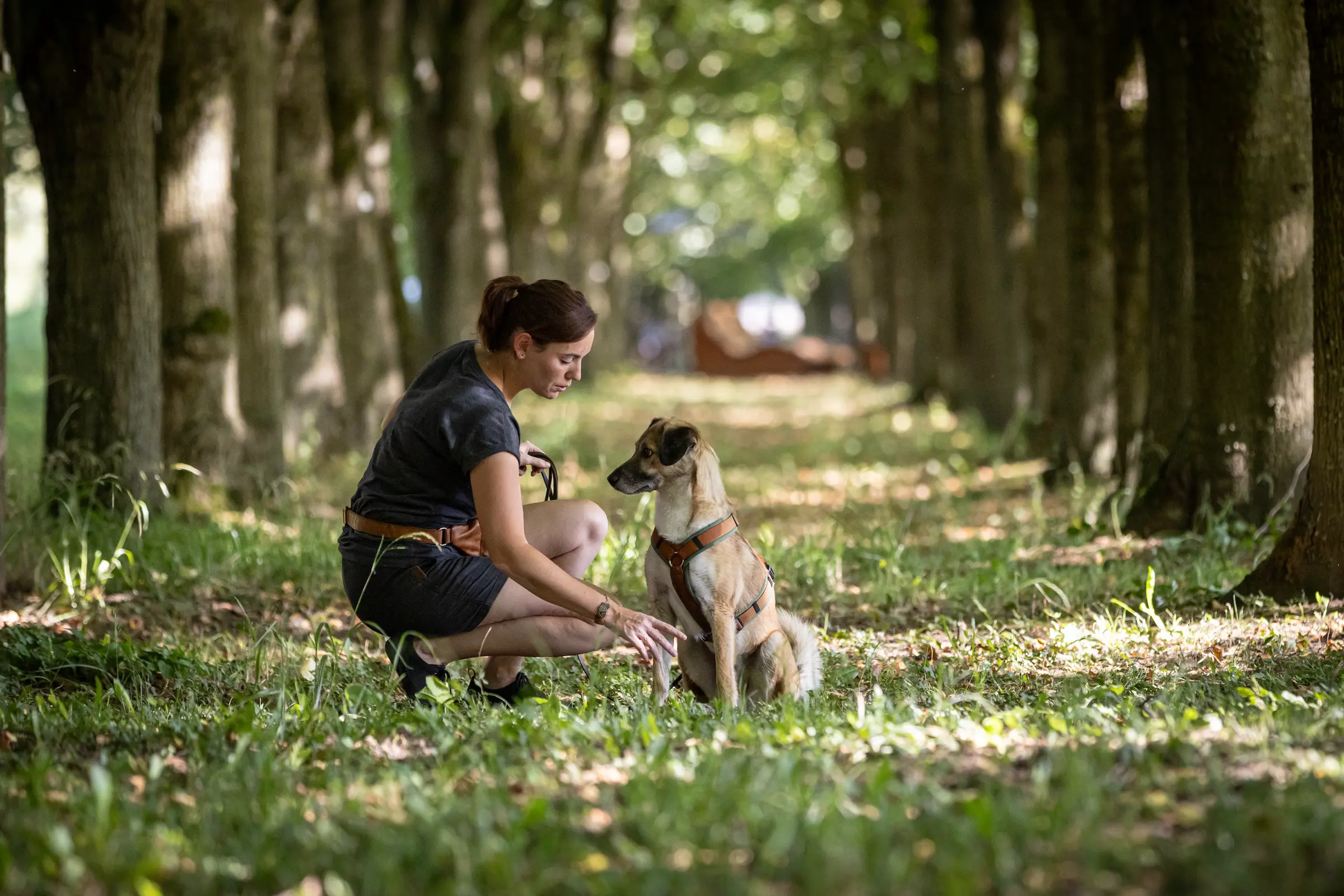 Antonia Beyerlein - Hundetrainerin der Hundeschule Best Buddies aus Himmelkron zusammen mit einem Ihrer Hunde